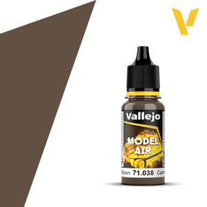 Vallejo Model Air 17ml -Camouflage Medium Brown 71.038
