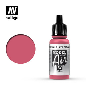 Vallejo Model Air 17ml -Signal Red (Metallic) 71.070