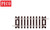 Peco OO/HO Track C100 Short Straight (Single) (ST202) ST-202
