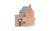 Hornby R7358 Right Hand 2 Up/2 Down Terraced House - 1:76 Scale 00 Gauge