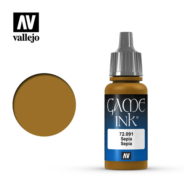 Vallejo Game Ink 17ml - Inky Sepia 72.091