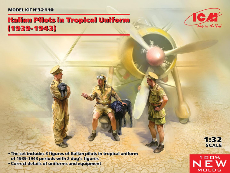 ICM 1:32 - Italian Pilots in Tropical Uniform (1939-43) - ICM32110