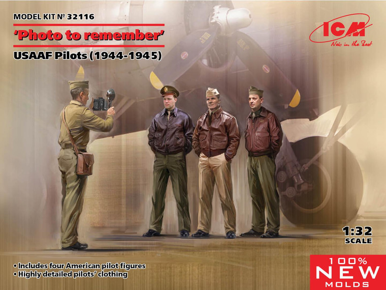 ICM 1:32 - Photo to Remember USAAF Pilots (1944-1945) - ICM32116