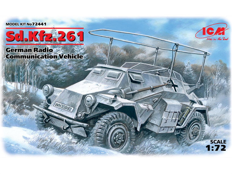 ICM 1:72 - Sd.Kfz.261 German Radio Communication Vehicle - ICM72441