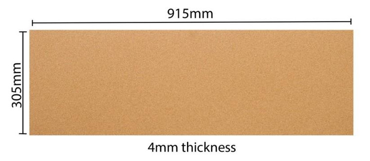 SPD High Density Cork Roll – 915mm x 305mm – 4mm Thick (2007)