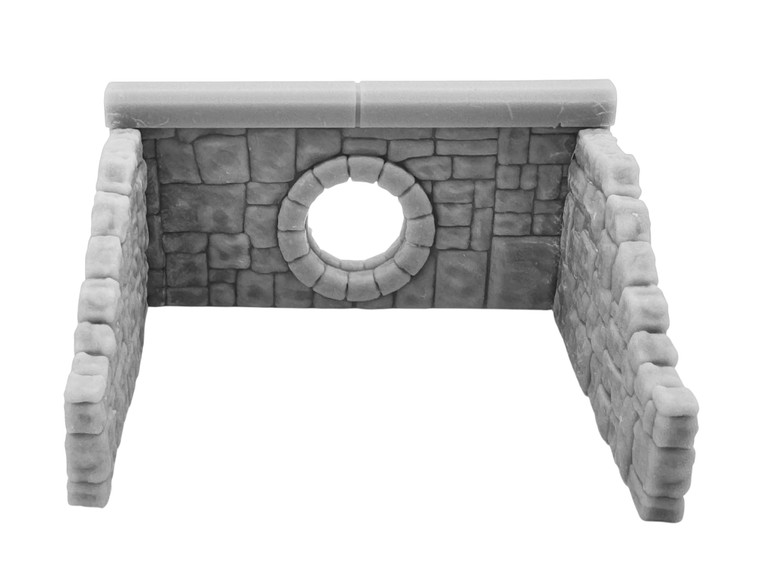 OO / HO Gauge Stone Culvert – Resin Railway Model, Unpainted (70×58×35mm)