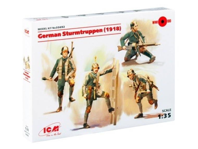 ICM 1/35 German Sturmtruppen (1918) 4 Figures 35692