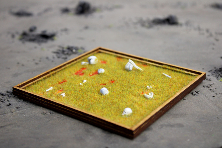 Toxic Swamp Basing Kit – 2mm Grass + Skull & Bone Resin Sprue – 28mm Wargaming | War World Gaming