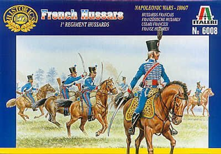 Italeri 1/72 French 1st Regiment Hussars # 6008 - Plastic Model Figures