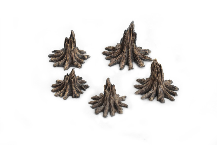 World at War Blasted Tree Stumps x 5