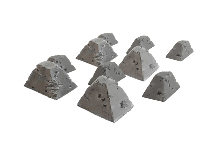 World at War Damaged Dragons Teeth (Choose Size & Quantity)