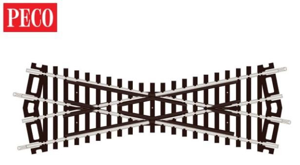Peco OO/HO Setrack ST-250 Medium Crossing (ST-250) ST250