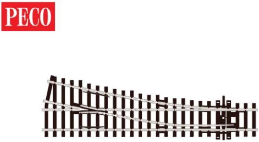 Peco OO/HO Turnout C100 Sm Rad RH INS (SL91) SL-91