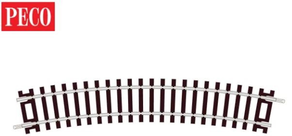 Peco OO/HO Track C100 No.2 Radius Standard Curve (Single) (ST225) ST-225