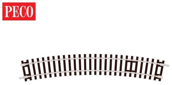 Peco OO/HO Track C100 No.3 Radius Standard Curve (Single) (ST230) ST-230
