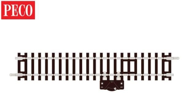 Peco OO/HO Track C100 Isolating Standard Straight & Switch (Single) (ST205) ST-205