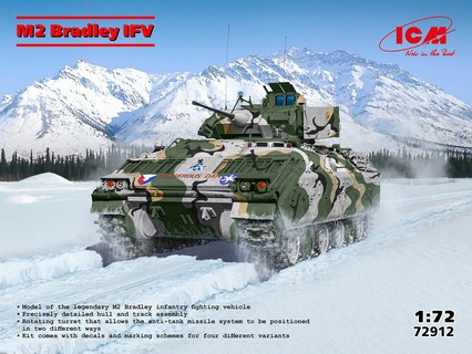 ICM M2 Bradley Light Tank, U.S. Infantry Fighting Vehicle Item No. ICM72912