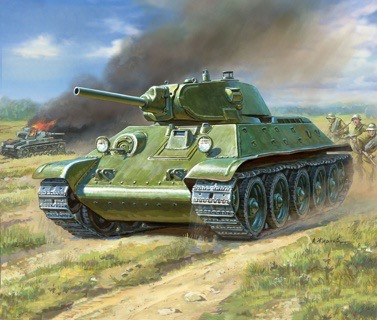 Zvezda Soviet Tank T-34 Item No. Z6101