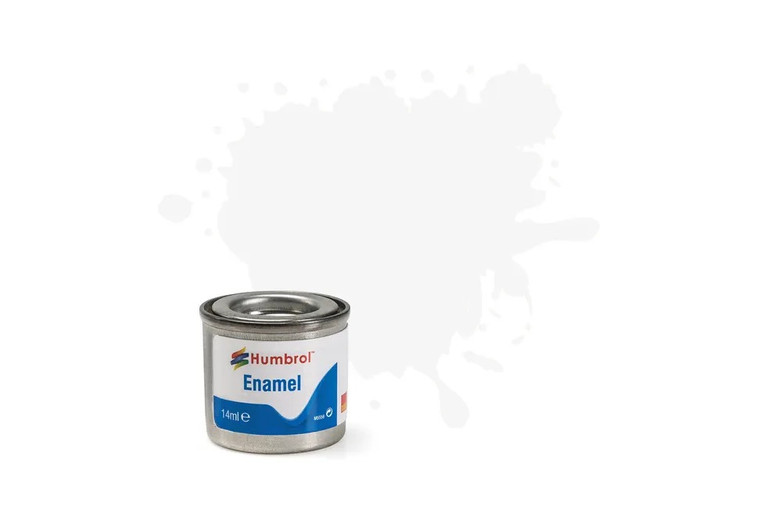 Humbrol Enamel Paint: 34 - White - Matt - (14ml)