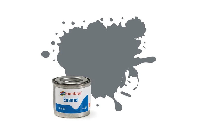 Humbrol Enamel Paint: 164 - Dark Sea Grey - Satin - (14ml)