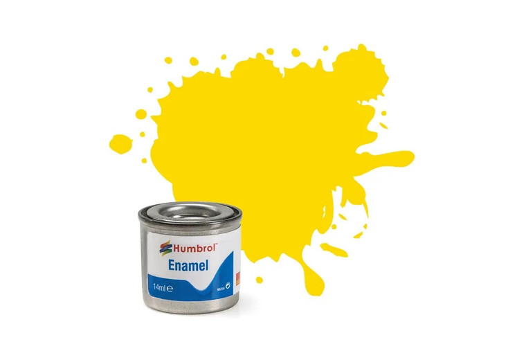 Humbrol Enamel Paint: 69 - Yellow - Gloss - (14ml)