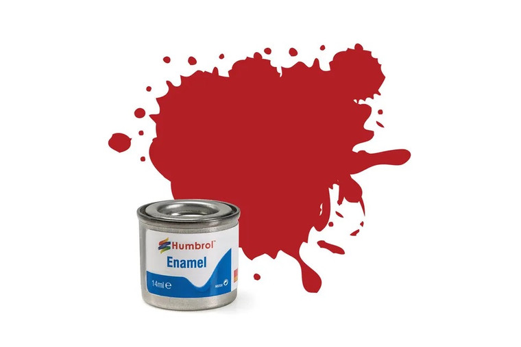 Humbrol Enamel Paint: 153 - Insignia Red - Matt - (14ml)