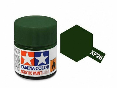 Tamiya XF-26 Flat Deep Green Acrylic Paint (10ml) [TAM81726] - HobbyTown