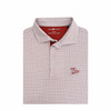 Troy Trojans Script Aztec Polo - White with Grey & Cardinal