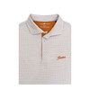 Texas Longhorns Script TX Flag Aztec Polo - White & Grey