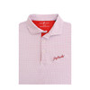 Kansas Jayhawks Script Lisbon Polo - White with Red & Light Blue