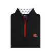 Georgia Bulldogs Helmet Logo Custom Trim Hoodie - Black
