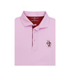 Indiana Hoosiers Vintage Bison Cross Hatch Polo - Rose Quartz