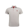 Indiana Hoosiers Vintage Bison Ripple Polo - White with Grey & Crimson