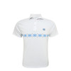 North Carolina Tar Heels Argyle Stripe Polo - White