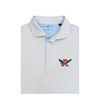 Auburn Tigers Vintage Eagle A Ripple Polo - White with Light Blue & Orange