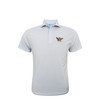 Auburn Tigers Vintage Eagle A Ripple Polo - White with Light Blue & Orange