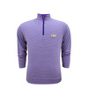 LSU Tigers Heather Stripe Pullover - Purple
