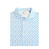 Mermaid Performance Polo - White & Light Blue