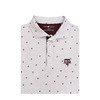 Texas A&M Aggies Micro Logo and State Print Polo - White