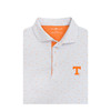 Tennessee Volunteers Tri-Star Micro State Polo - White with Grey & Orange