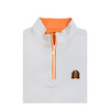 Tennessee Volunteers Smokey Logo Spiral Pullover - White with Grey & Orange