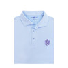 LSU Tigers Vintage 1955 1/24 Stripe Performance Polo - Light Blue