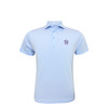 LSU Tigers Vintage 1955 1/24 Stripe Performance Polo - Light Blue