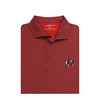 Georgia Standing Bulldog Crossways Polo - Red with Black