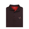 Georgia Standing Bulldog Micro Polo - Black with Red & Grey