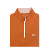 Texas Longhorns Script with TX Flag Particolored Collar Micro Fleece Performance Pullover - Burnt Orange