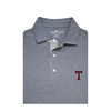 Texas A&M Vintage Block T Cotton Spandex Polo - Silver
