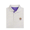 LSU Tigers Vintage 1955 Wordmark Polo - White with Purple & Gold