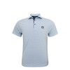 Auburn Tigers Aztec Polo - White with Light Blue & Navy