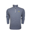 Notre Dame Mini Stripe Cotton Pullover - Navy & Grey
